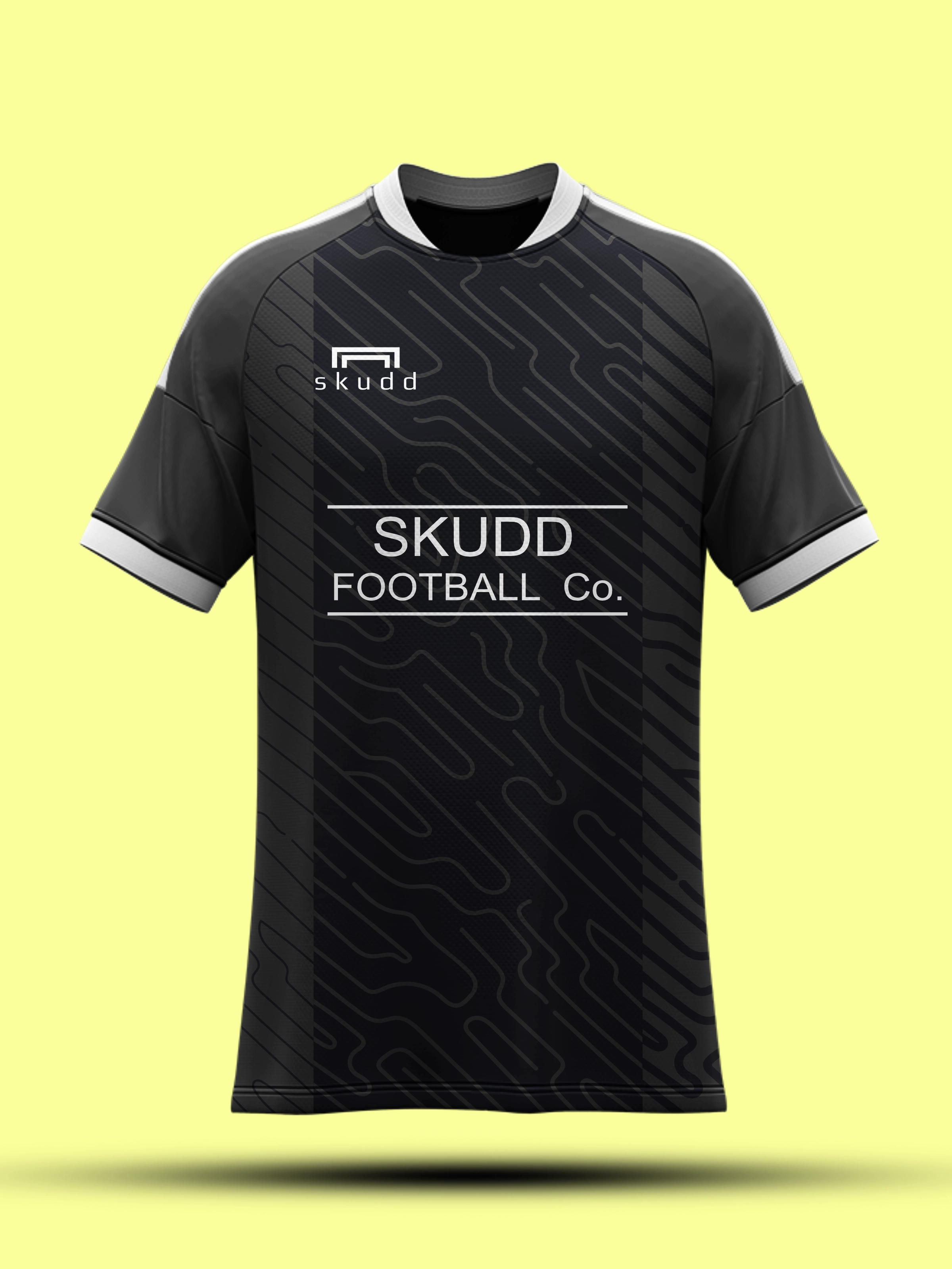 SKUDD-002 Akıntı — koyu topografik çizgili forma tasarımı